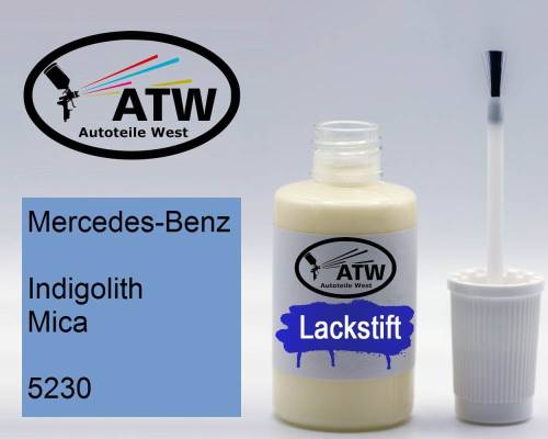 Mercedes-Benz, Indigolith Mica, 5230: 20ml Lackstift, von ATW Autoteile West.